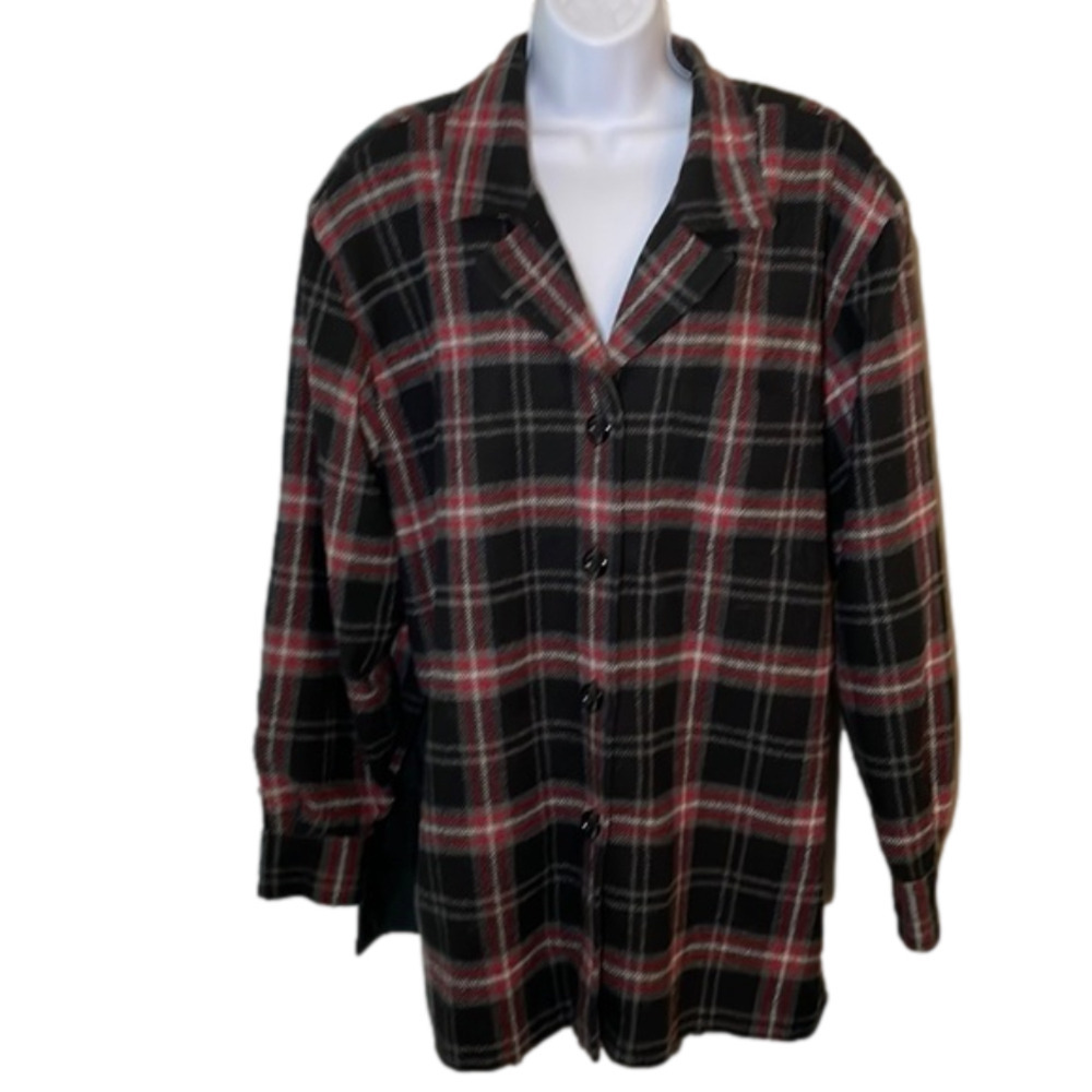 AVENUE Wool Lined Flannel Long Sleeve Size 14/16